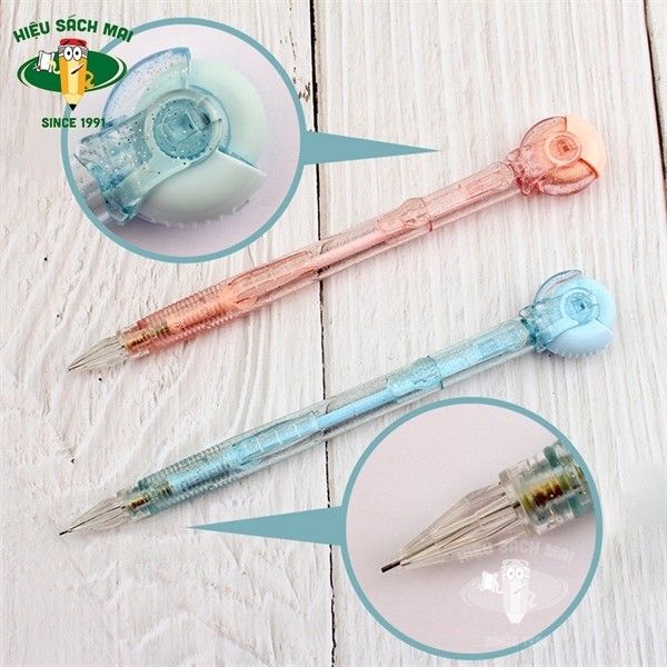 Bút Chì Kim 0.7 Đầu Tẩy Có Nắp Ampv9402 Chính Hãng - Có Tại Hiệu Sách Mai