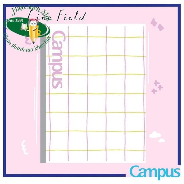 Vở kẻ ngang có chấm Campus ĐL70gsm