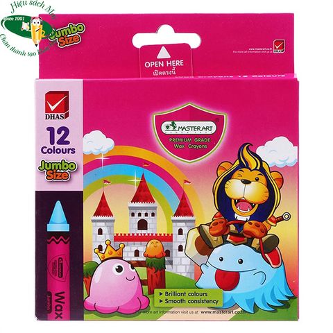 [ELEPHANT] Sáp màu Jumbo size MasterArt sản phẩm chính hãng