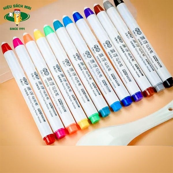 Bút Màu Nước Marker Rui No.2008 Chính Hãng - Có Tại Hiệu Sách Mai