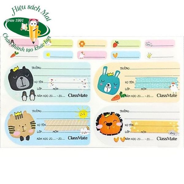 Nhãn vở Classmate