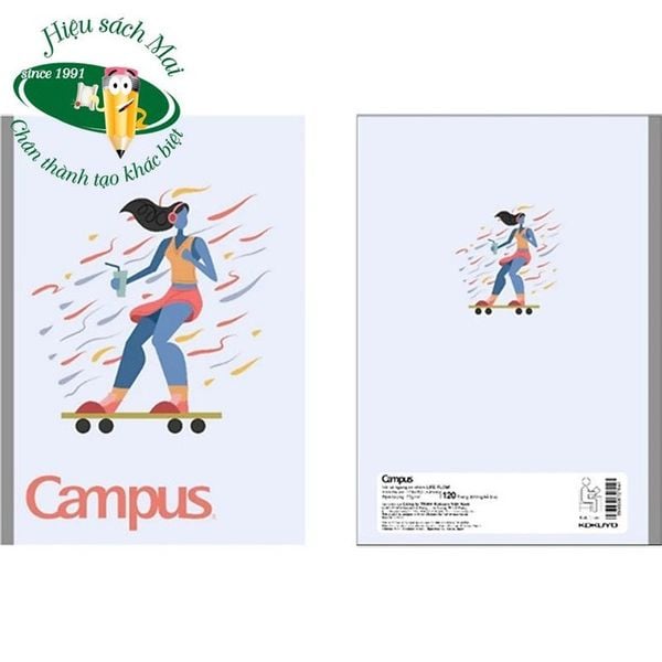 Vở kẻ ngang có chấm Campus ĐL70gsm