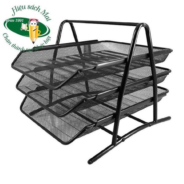 Giá 3 Tầng Kim Loại Comix B2163 Chính Hãng - Có Tại Hiệu Sách Mai