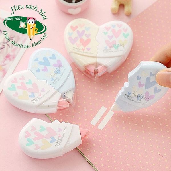 Băng Xóa Kéo Tim Đôi 10M M&G Hact0272 Chính Hãng - Có Tại Hiệu Sách Mai