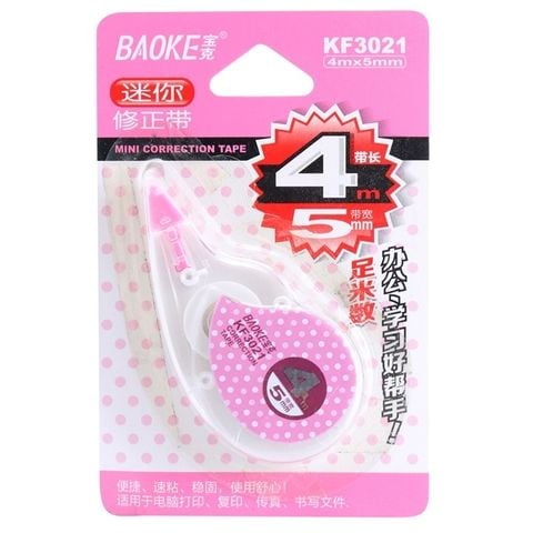 [BAOKE] Bút Xóa Băng Mini 4m Baoke Kg-3021