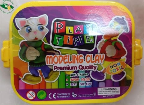 [ELEPHANT] Đất nặn 7 màu 380g kèm 3 dao cắt+ 10 khuôn hình 008-10SMT7380 (24) sản phẩm chính hãng