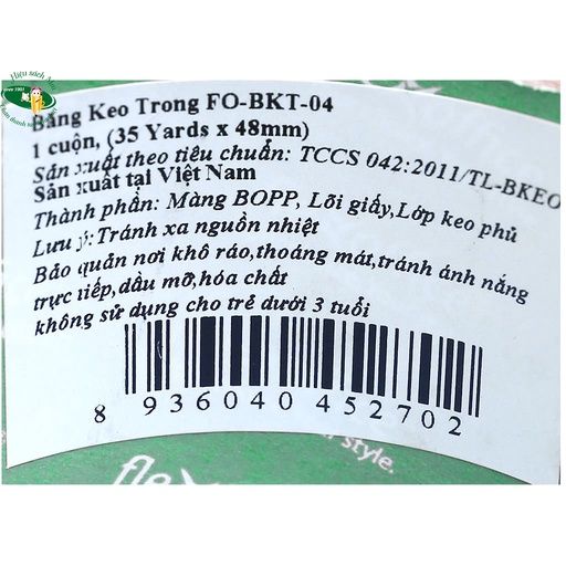 [THIÊN LONG] Băng dính trong FlexOffice BKT04/FO (6/150) sản phẩm chính hãng