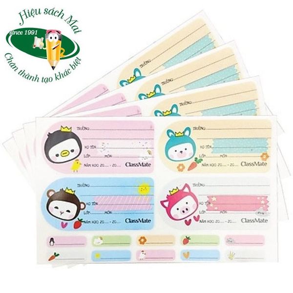 Nhãn vở Classmate