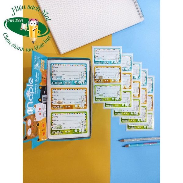 Nhãn vở Maple (100 tập/hộp)