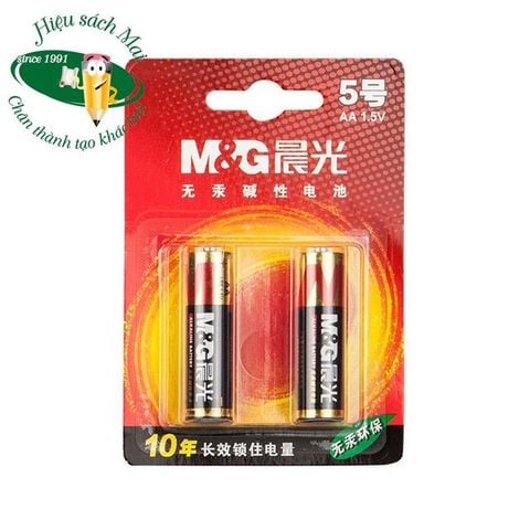 Pin Aa 1.5V Số 5 (1 Vỉ 2 Cục) Arc92554 Có Tại Hiệu Sách Mai Hãng M&G
