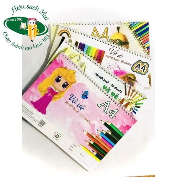 Vở vẽ A4 Hùng Đức
