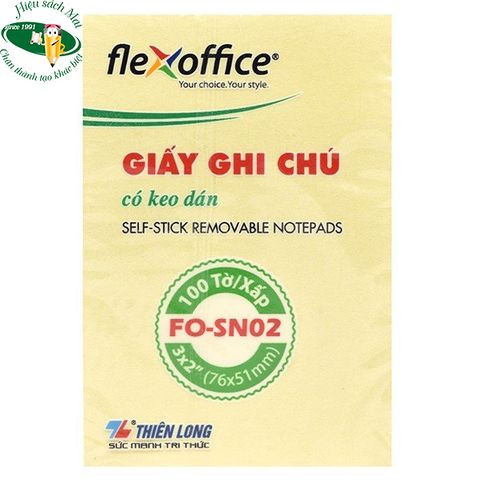 [THIÊN LONG] Giấy nhớ 3x2 Flexoffice SN02 sản phẩm chính hãng