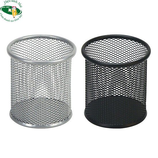 Ống Cắm Bút Lưới Sắt Tròn Comix 2259 Chính Hãng - Có Tại Hiệu Sách Mai