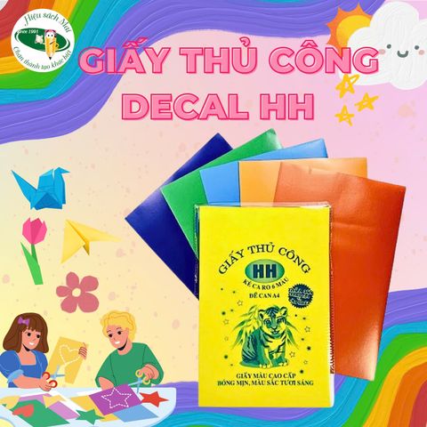 10 chiếc Giấy màu thủ công decal HH (10/50/200)