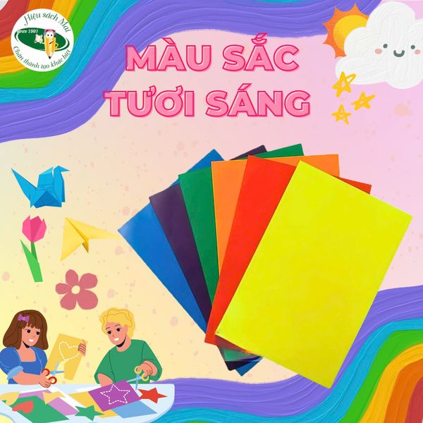 10 chiếc Giấy màu thủ công decal HH (10/50/200)