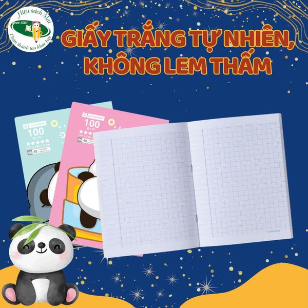 Vở 4 Ô Ly Đl100Gsm Điểm A+ Futurebook - Gấu Mụp - 48 Trang Chính Hãng - Có Tại Hiệu Sách Mai