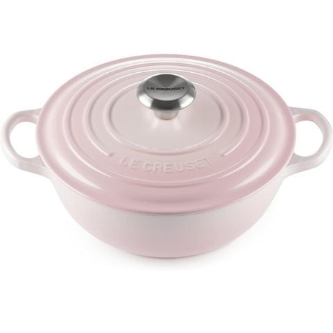 Nồi gang sâu lòng Le Creuset Marmite 26cm màu hồng 2628