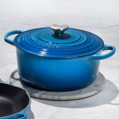  Nồi gang Le Creuset Brater Rund Evo 24cm xanh dương đậm 