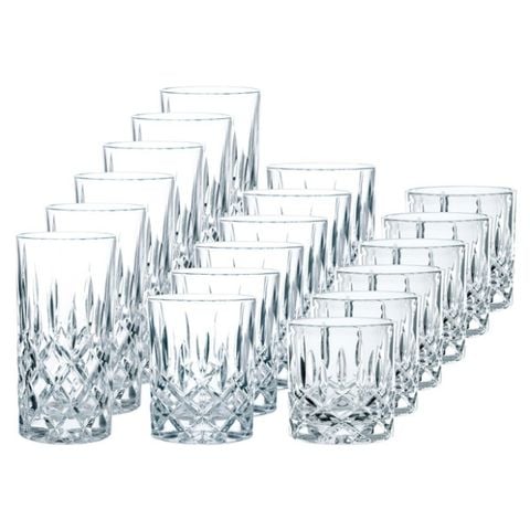 Bộ 18 cốc pha lê Nachtmann Noblesse 101764 - 245ml / 295ml / 395ml