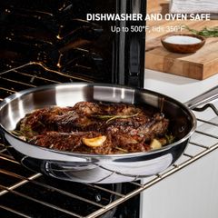  Bộ nồi chảo Ciwete 11 món inox / 3 nồi, 1 quánh, 2 chảo inox, 1 xửng hấp 