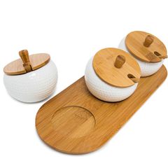  3 hũ đựng gia vị Relaxday bằng gốm 