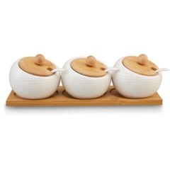  3 hũ đựng gia vị Relaxday bằng gốm 