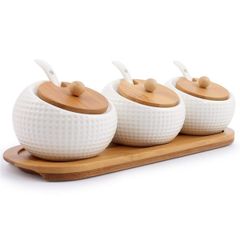  3 hũ đựng gia vị Relaxday bằng gốm 