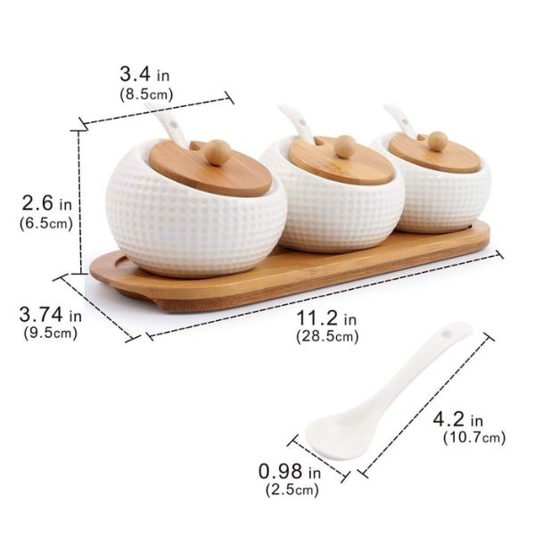 3 hũ đựng gia vị Relaxday bằng gốm