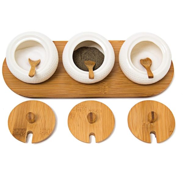 3 hũ đựng gia vị Relaxday bằng gốm