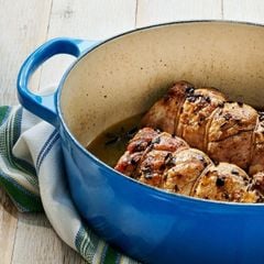  Nồi gang Le Creuset Brater Rund Evo 24cm xanh dương đậm 