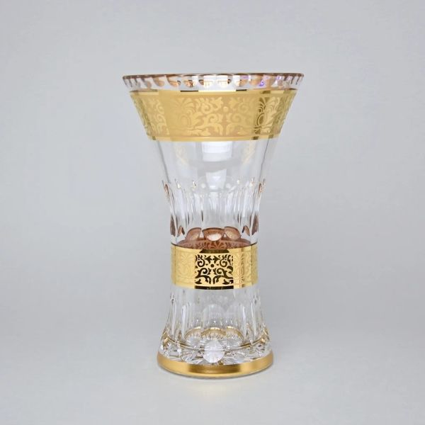 Lọ hoa bó mạ khảm vàng Ales Zverina Romantic 35.5cm