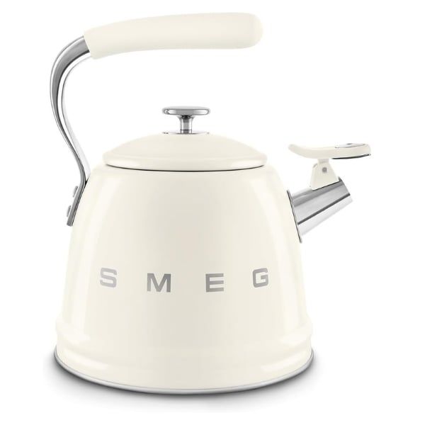 Ấm đun bếp từ Smeg WKF01CR 2.3L màu kem có còi sôi