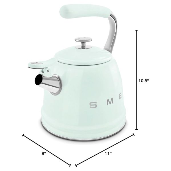 Ấm đun bếp từ Smeg WKF01PG 2.3L màu xanh mint