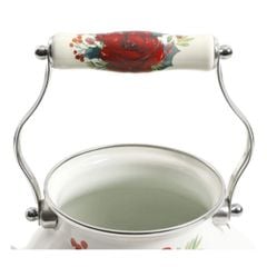  Ấm đun bếp từ The Pioneer Woman Cheerful Rose 1.8L - Trắng/Xanh 