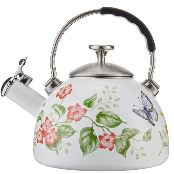Ấm đun bếp từ thổi sáo Lenox Butterfly Meadow 1.89 lít hoa tím 886454