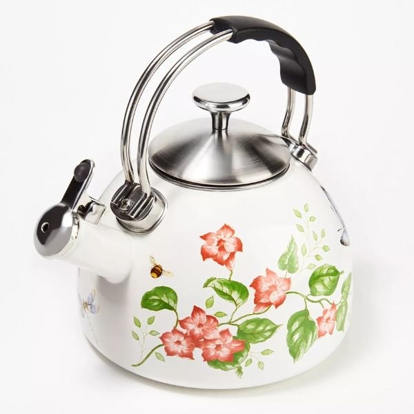 Ấm đun bếp từ thổi sáo Lenox Butterfly Meadow 1.89 lít hoa tím 886454