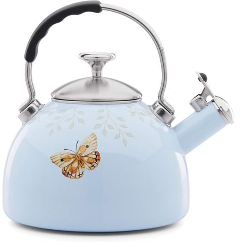 Ấm đun bếp từ thổi sáo Lenox Butterfly Meadow 1.89 lít màu xanh