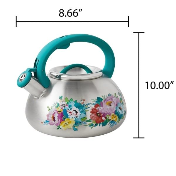 Ấm đun nước The Pioneer Woman Sweet Romance 2.5 lít có còi