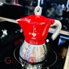  Ấm pha cà phê Bialetti Moka Induction 4 cốc màu đỏ 