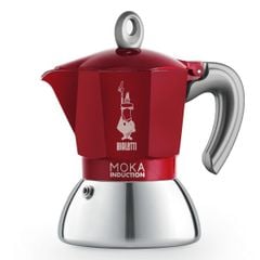  Ấm pha cà phê Bialetti Moka Induction 4 cốc màu đỏ 