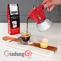  Ấm pha cà phê Bialetti Moka Induction 4 cốc màu đỏ 