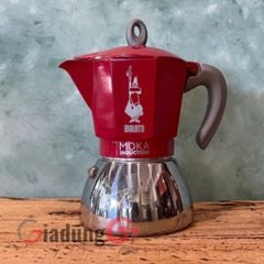  Ấm pha cà phê Bialetti Moka Induction 4 cốc màu đỏ 