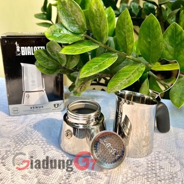 Ấm pha cà phê Bialetti Venus (2/4/6/10 tách) tạo hương vị cafe ngon