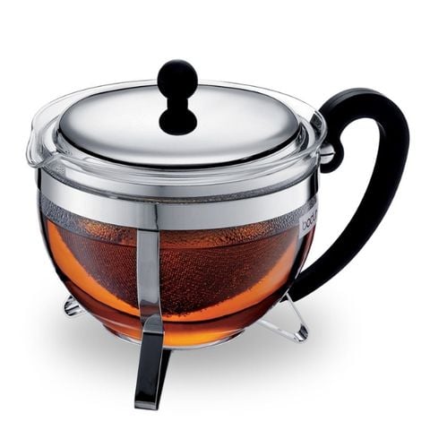 Ấm pha trà Bodum Chambord 1,3L nắp inox
