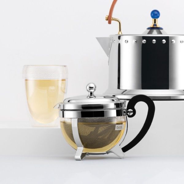 Ấm pha trà Bodum Chambord Rechaud 1.3L kèm kệ đun nến