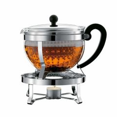  Ấm pha trà Bodum Chambord Rechaud 1.3L kèm kệ đun nến 
