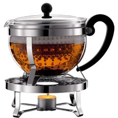  Ấm pha trà Bodum Chambord Rechaud 1.3L kèm kệ đun nến 