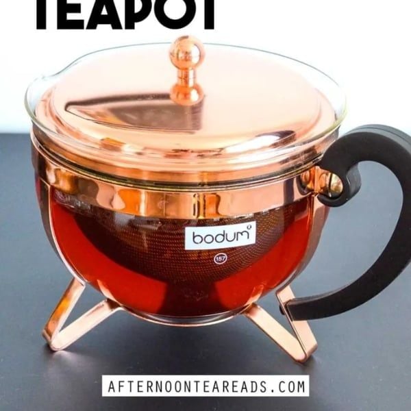 Ấm pha trà Bodum Chambord 1,3L màu đồng cao cấp