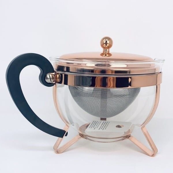 Ấm pha trà Bodum Chambord 1,3L màu đồng cao cấp