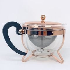  Ấm pha trà Bodum Chambord 1,3L màu đồng cao cấp 